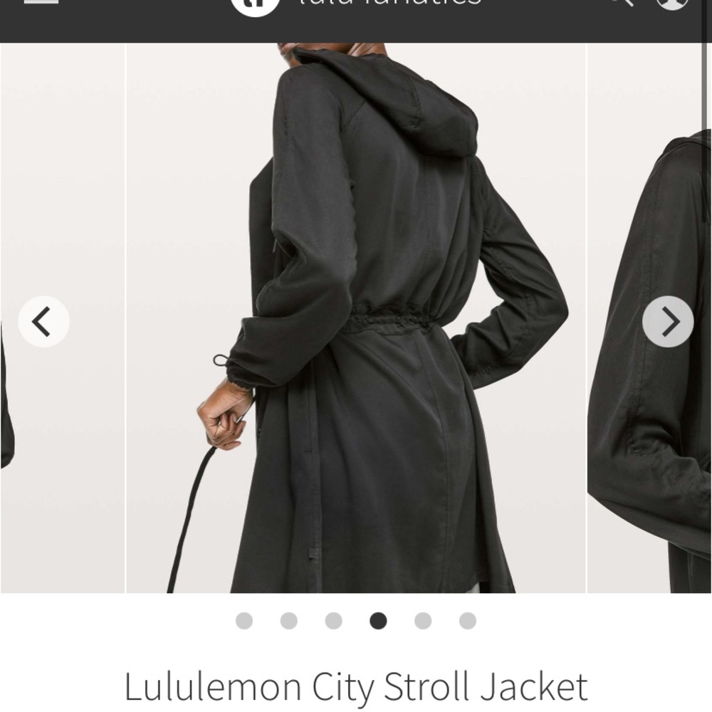 🍋NWT Lululemon City Stroll Jacket, black spring jacket Lulu size 8